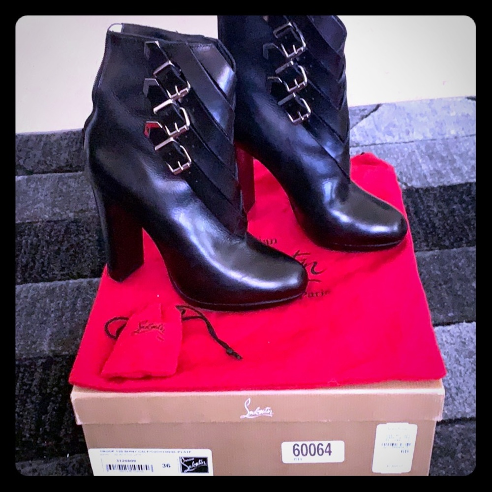 Christian Louboutin Black Ankle Boots
